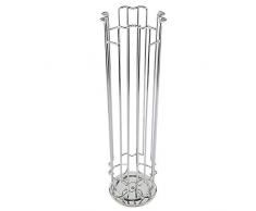 JUEYAN Kapselhalter Dolce Gusto Kaffeekapselhalter Kaffee-Kapselhalter Drehbar für 32 Kapseln Metall Verchromt Kapselspender