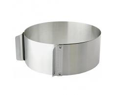 KAISER Tortenring mit Griffen Ø 16,5 x 32 cm 7 cm Pâtisserie individuelle Größeneinstellung spülmaschinengeeignet hohe Formstabilität