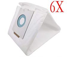 HYJ 6 synthetische Staubsaugerfilterbeutel für Protool VCP 480 E-M AC,VCP 480 E-L AC,VCP 260 E-L AC,VCP 260 E-M AC Staubabsauger