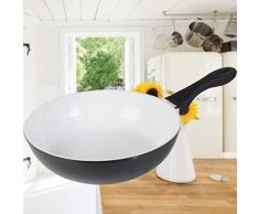 Pfannen - SET / Wok / Wokpfanne mit Antihaft- / Beschichtung und Induktion - Boden / Eco Friendly (1 x Wok)
