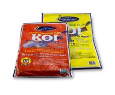 AQUA CLEAN Koi Microfaser Tuch Spezialfaser Fenstertuch groß und klein, Set 6-teilig, zum Reinigen Trocknen Polieren streifenfrei, 60x40cm & 45x33cm