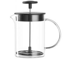 Leonardo Milchaufschäumer Caffè per me, 3-teiliges Set, hitzebeständiges Glas, 025508