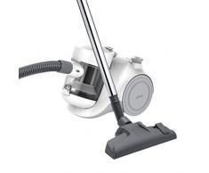 UFESA AS-2300 AS2300 Activa-Beutelloser Staubsauger, 900W, HEPA Filter, Teleskoprohre aus Metall, 1,5 Liter, 83 Dezibel, automatischer Kabelsammler, 18/8 Edelstahl, 1.5 liters, Grau