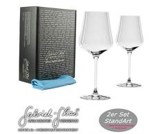 Palatina Werkstatt ® Gabriel-Glas | Standart Edition 2er Set | sensationelles Weinglas/Universalglas | 150 Gramm | spülmaschinenfest + spezielles Pflegetuch