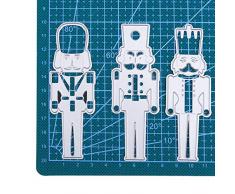 WOZOW Scrapbooking Stanzschablone Karikatur Stanzen Schneiden Schablonen Stanzformen für Cricut Cuttlebug und andere Stanzmaschine (A Nussknacker Soldat)