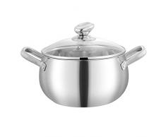 Heavy Tajinen mit Deckel, Stock-Topf, Glasdeckel und Hochglanz poliert, Edelstahl (Size : 15.5 * 9cm)