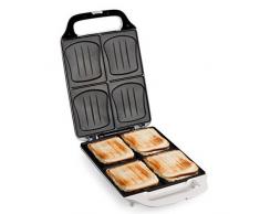 XXL Familien-Sandwich-Toaster, 4er Dom-Sandwichmaker mit Muschelform, Backampel für ideale Backergebnisse