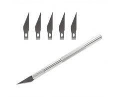 itimo diywork 6 Klingen Craft Artwork Schneiden Messer DIY Tranchiermesser Skulptur Skalpell Messer Aluminium Legierung Schablone Ziselierung