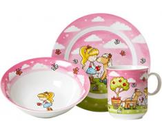 Ritzenhoff & Breker Kindergeschirr Set Lilly 3-teilig, Porzellan
