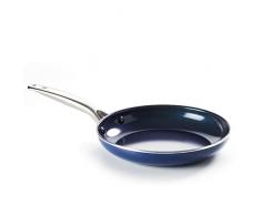 Universal Brat-Pfanne 28-cm Ø, Backofen-fest Spülmaschinen-geeignet, extrem kratz-fest, 4x bessere Hitze-Übertragung, 10x längere Haltbarkeit, 5x stärkere Anti-Haftbeschichtung, Aluminium