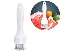 Qiorange Fleischzartmacher Fleischstecher Steaker Grill Marinieren Edelstahl 48 Klingen (Weiß Typ B)