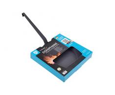 GRÄWE Eisenpfanne Ø 28 cm mit hohem Rand - Made in Germany - beschichtete Schmiedeeiserne-Bratpfanne mit Stiel, für Induktion, Gas und Backofen