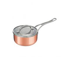 Tefal E4902444 Jamie Oliver Premium Try-Ply Kochtopf, Kupfer, Induktion, 20 cm, 3,1 l