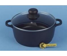Karl Krüger 22024TH Aluguss-Fleischtopf Leipzig mit Thermogrips, 24 cm
