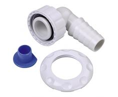 Xavax Geräteanschlusstülle (für Waschmaschinen und Geschirrspülmaschinen, 90 Grad, für Wandeinbau-Siphons ohne Reinigungsöffnung, 20-23 mm Schlauchanschluss)