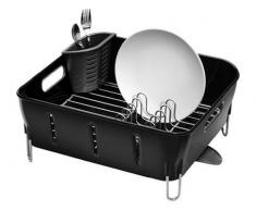 simplehuman, kompaktes Abtropfgestell, schwarz, 5 Jahre Garantie