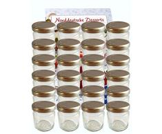 100er Set Sturzgläser Mini Gläser 37 ml Deckelfarbe Silber To 43 Rundgläser Honig Kaviar Marmeladengläser Obstgläser Einweckgläser Senf, Honig, Gläser, Einmachgläser, Portionsgläser, Probiergläser, Imker