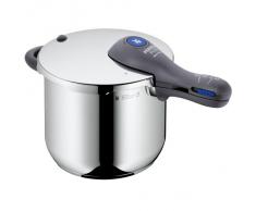 WMF Perfect Plus Schnellkochtopf 6,5l, Schnelltopf 22 cm, Cromargan Edelstahl poliert, Induktion, 2 Kochstufen, Einhand-Kochstufenregler