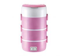 Elektrische Lunch-Heizbox, Essenswärmer, 220 V, 2 l, Edelstahl-Behälter, abnehmbar, geeignet für Auto, Büro, Picknick, Zuhause, DCZKS