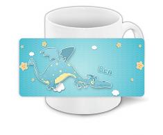 Tasse mit Namen Ben und schönem Drachen-Motiv für Jungen | Motiv-Tasse | Kinder-Tasse
