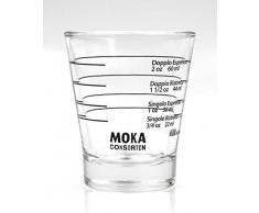 Moka Consorten Italienisches Espresso Shotglass | spülmaschinentauglich Shot Glas | 60 ml | Made in Italy | nachhaltig verpackt