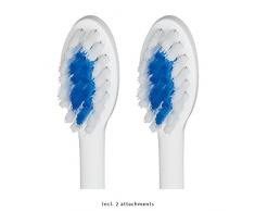 ProfiCare PC-EZS 3000 Elektrische Schall-Zahnbürste, inkl. 2 Bürstaufsätze zur optimalen Zahnpflege und Mundhygiene, Batteriebetrieb