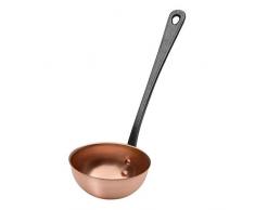 Baumalu Suppenkelle aus Kupfer mit Griff aus Gusseisen | Schöpfkelle 30 cm lang