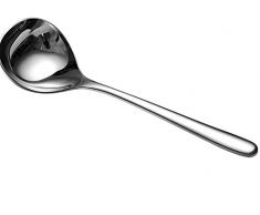 wicemoon 1 x Saucenlöffel Kochen Edelstahl Löffel Geschirr natur grün Besteck Honig Teelöffel Gewürz Kaffee Tee Zucker Löffel, edelstahl, S