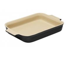Le Creuset Steinzeug rechteckig Auflaufform, 24 x 32 cm, schwarz matt