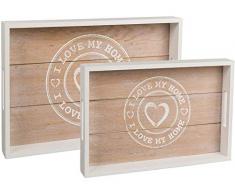 Out of the blue Holz-Tablett