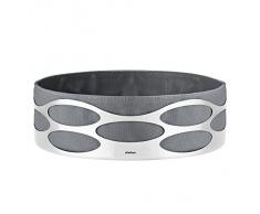 Stelton x-28-3-4 Embrace Brotschale, Edelstahl, Taupe, 9 x 9 x 18 cm