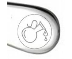 Kinderbesteck mit Namengravur & Sternzeichen / 4-teilig (alle 4 mit Name graviert) / aus Edelstahl / Gravur in ansprechender Schrift (WASSERMANN (Aquarius))