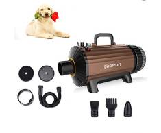 Hundefön Tragbares Haustier-Wassergebläse Geräuscharm Hochleistungs-Teddy Golden Retriever Großer Hund Katze Dusche Spezialtrockner Mit Anionengenerator Dual-Use-Integration,Brown