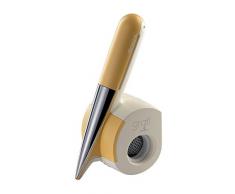 Ariete, 457 Gratì Waterproof, elektrische wiederaufladbare Reibe/Raspel, kabellos, unter fließendem Wasser waschbar, ideal für Käse, Brot, Schokolade, Trockenobst, 2 Edelstahl-Rollen, Weiß/Gelb