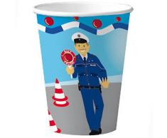 Pappbecher Polizei 8er Pack