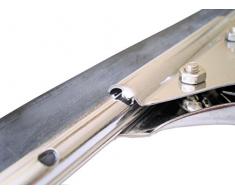 GBPro Edelstahl Fensterwischer, Abzieher (fensterabzieher) mit Gummilippe 45 cm