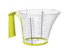 Rotho Loft Messbecher groß mit Softgriff und Skalierung, Kunststoff (BPA-frei), transparent/grün, 1,2 Liter