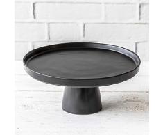 Home of Cake Tortenplatte mit Fuß Puro medium in Schwarz Matt, Ø 27 cm