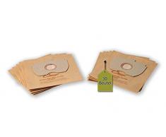 eVendix Staubsaugerbeutel passend für Omega Caratino - Serie, 30 Staubbeutel + 6 Mikro-Filter + 6 Motor-Filter, kompatibel mit Swirl X18