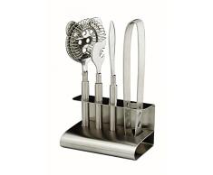 ASSHEUER Bar-Set, 5-teilig, Edelstahl, 9 x 9 x 20 cm, 5-Einheiten