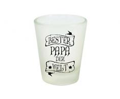 Shirtinstyle Schnaps-Glas 2cl satiniert, Bester Papa der Welt