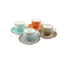 CreaTable 17724, Serie Vintage Nature, Geschirrset Espressoset 8 teilig