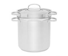 Home Creation Edelstahl Pastatopf mit Deckel Inhalt: 6 L Alle Herdarten inkl. Induktionsherde