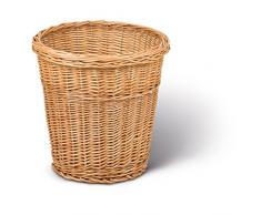 Papierkorb rund, braun, Ø 35cm x H 35cm