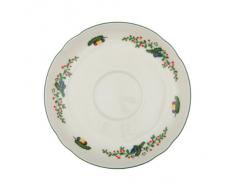 Seltmann Weiden Marieluise Weihnachten Kaffeeuntertasse, Grün/Bunt, 14,5 cm