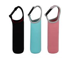 sunkey Flaschenhülle Neopren 550ml Isoliert Water Bottle Sleeve Carrier 3 pcs