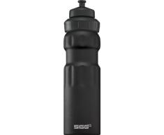SIGG WMB Sports Black Touch Sport Trinkflasche, (0,75 L), schadstofffreie und auslaufsichere Trinkflasche, federleichte Trinkflasche aus Aluminium