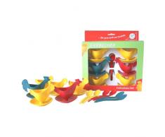Frühstücks-Set Hühnerfamilie - Kulteierbecher - Sonja-PLASTIC - Made in Germany
