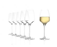 Stölzle Lausitz Weißweingläser Experience 350ml, 6er Set, wie mundgeblasen, Premiumqualität, spülmaschinenfest