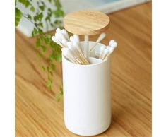 VWH Wattestäbchen Spender Wattestäbchen Aufbewahrung Wattestäbchen Behälter Zahnstocher Box Halter